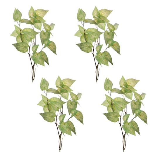 42" Anthurium Leaf Branches, 4ct. By Melrose in Green | Michaels®